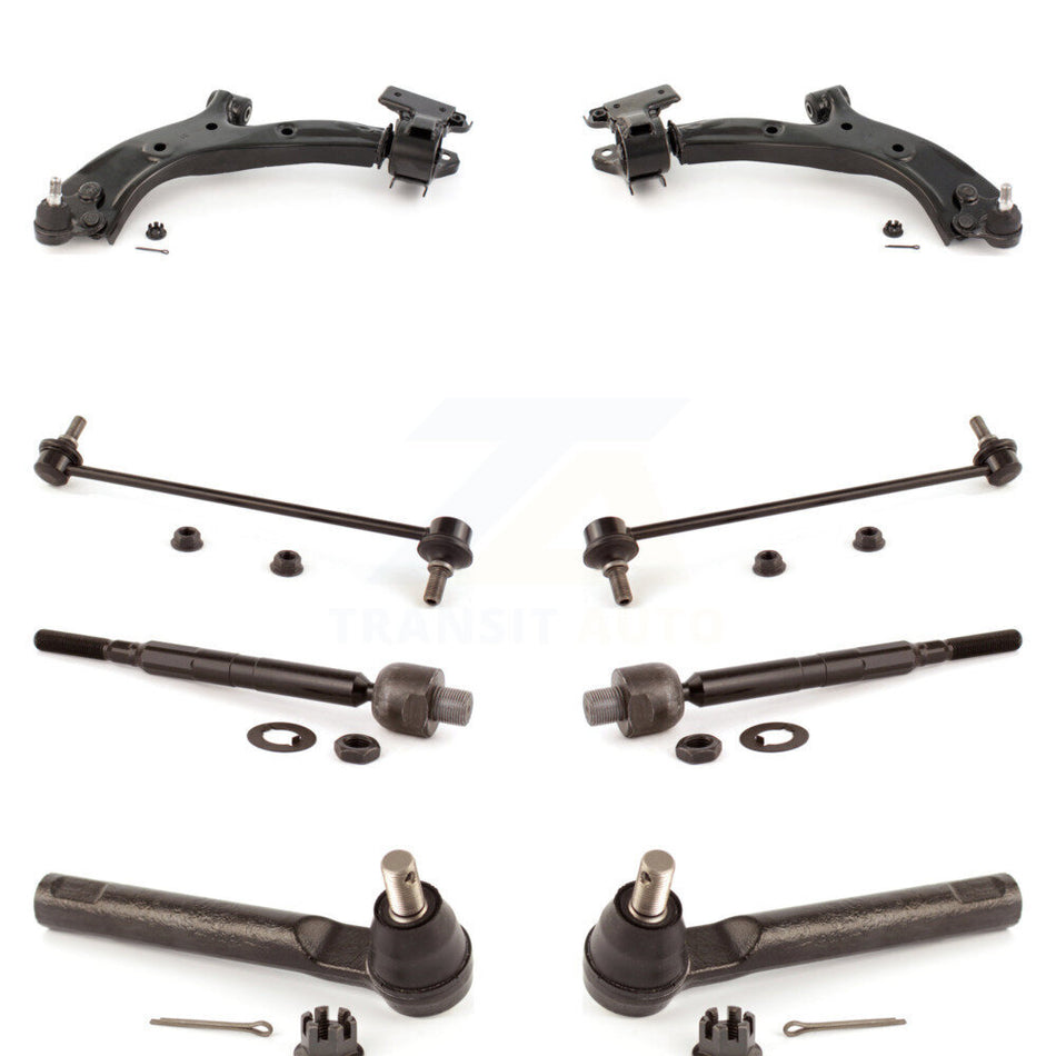 Front Suspension Control Arm And Ball Joint Assembly Steering Tie Rod End Stabilizer Bar Link Kit (8Pc) For 2007-2011 Honda CR-V Vehicles Manufactured In USA KTR-100396