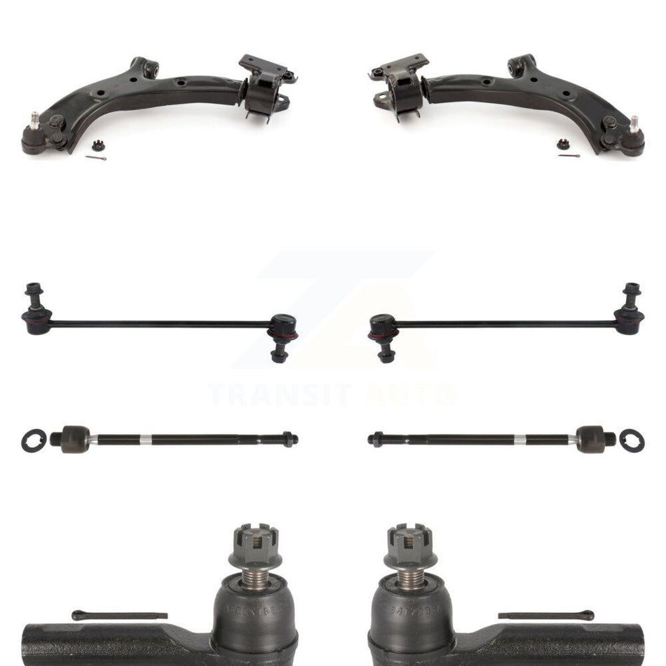 Front Suspension Control Arm And Ball Joint Assembly Steering Tie Rod End Stabilizer Bar Link Kit (8Pc) For 2007-2011 Honda CR-V Vehicles Manufactured In Japan KTR-100397