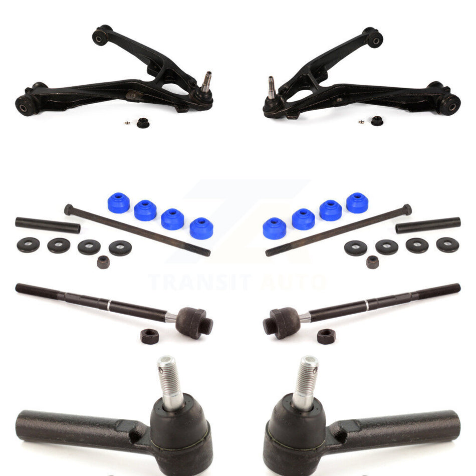 Front Suspension Control Arm And Ball Joint Assembly Steering Tie Rod End Link Kit (8Pc) For Chevrolet Silverado 1500 GMC Sierra Tahoe Suburban Yukon Cadillac XL Avalanche Escalade ESV EXT KTR-100408