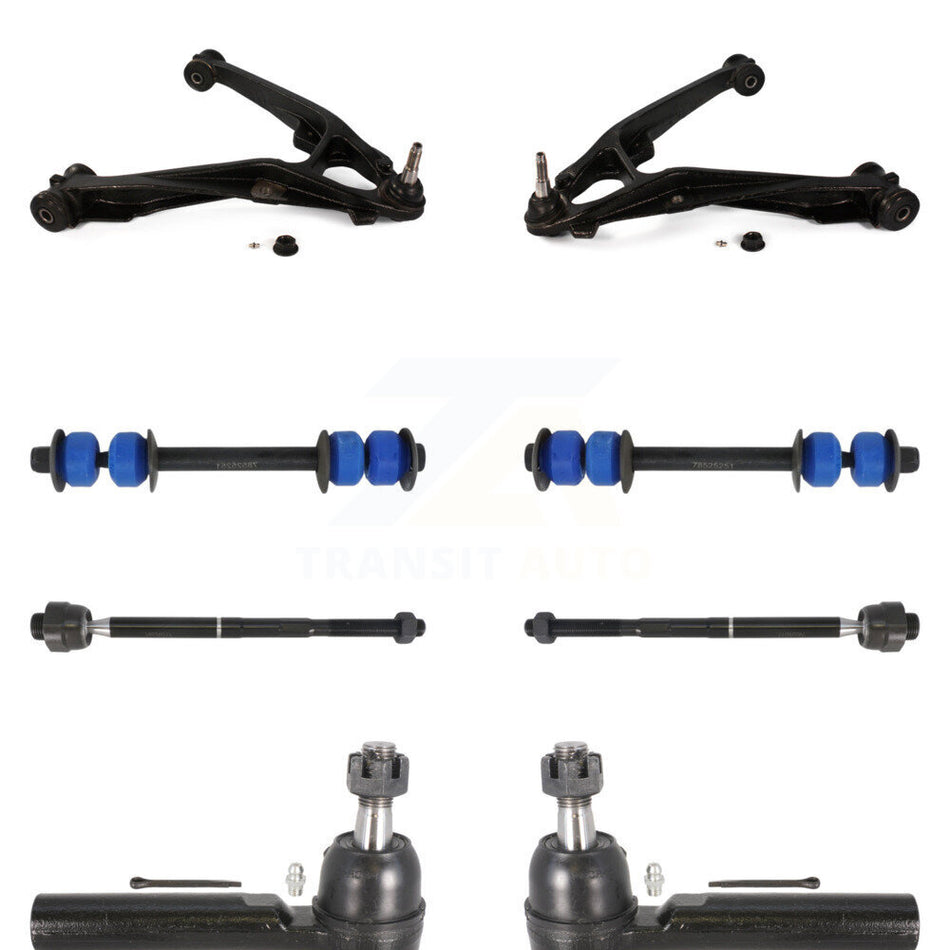 Front Suspension Control Arm And Ball Joint Assembly Steering Tie Rod End Link Kit (8Pc) For Chevrolet Silverado 1500 GMC Sierra Tahoe Suburban Yukon Cadillac XL Avalanche Escalade ESV EXT KTR-100408