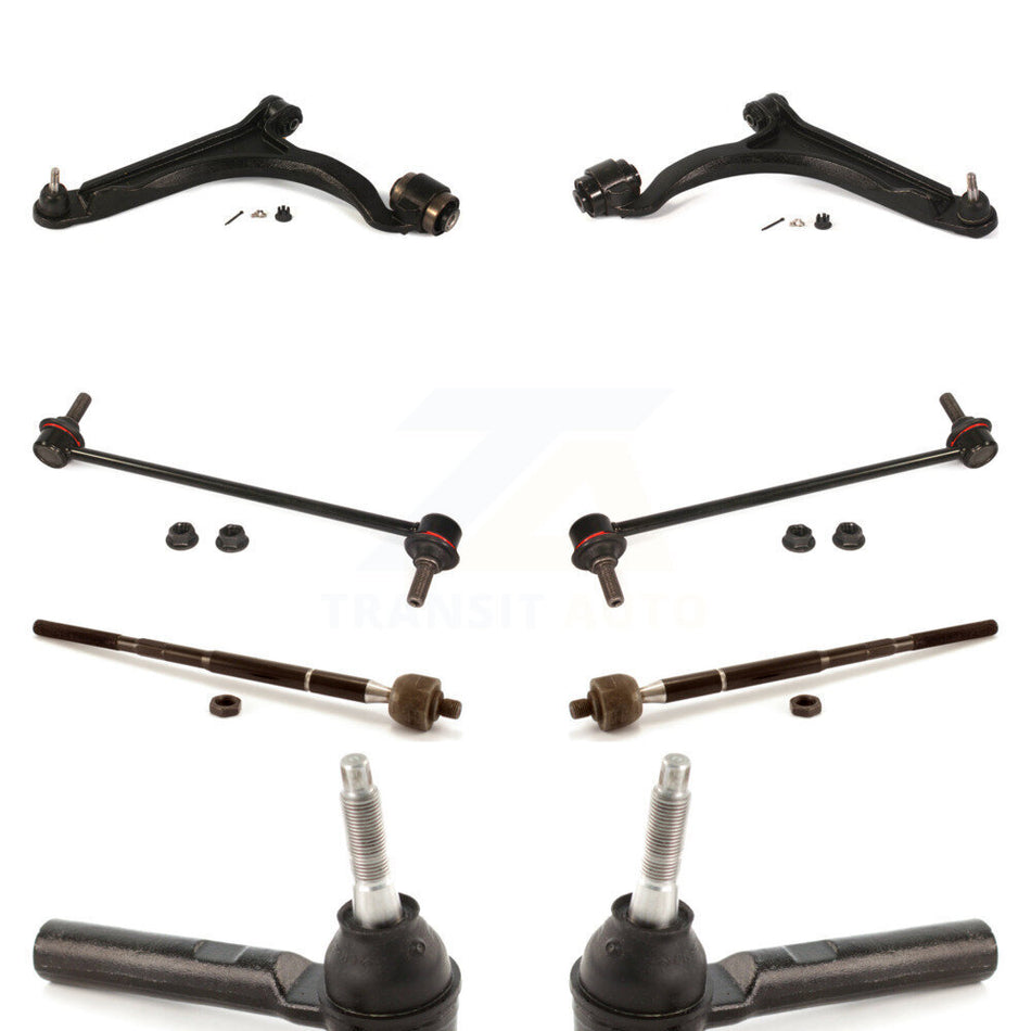 Front Suspension Control Arm And Ball Joint Assembly Steering Tie Rod End Stabilizer Bar Link Kit (8Pc) For 2004-2008 Chrysler Pacifica KTR-100419