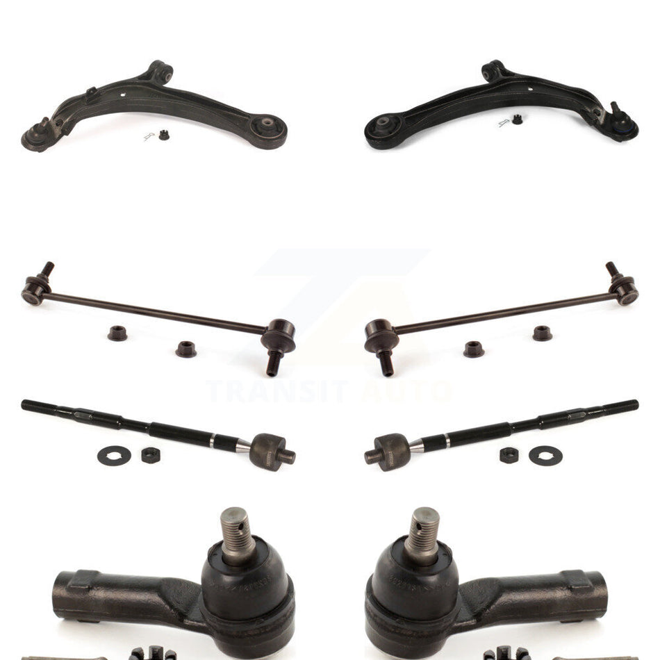 Front Suspension Control Arm And Ball Joint Assembly Steering Tie Rod End Stabilizer Bar Link Kit (8Pc) For 2011-2017 Honda Odyssey KTR-100422
