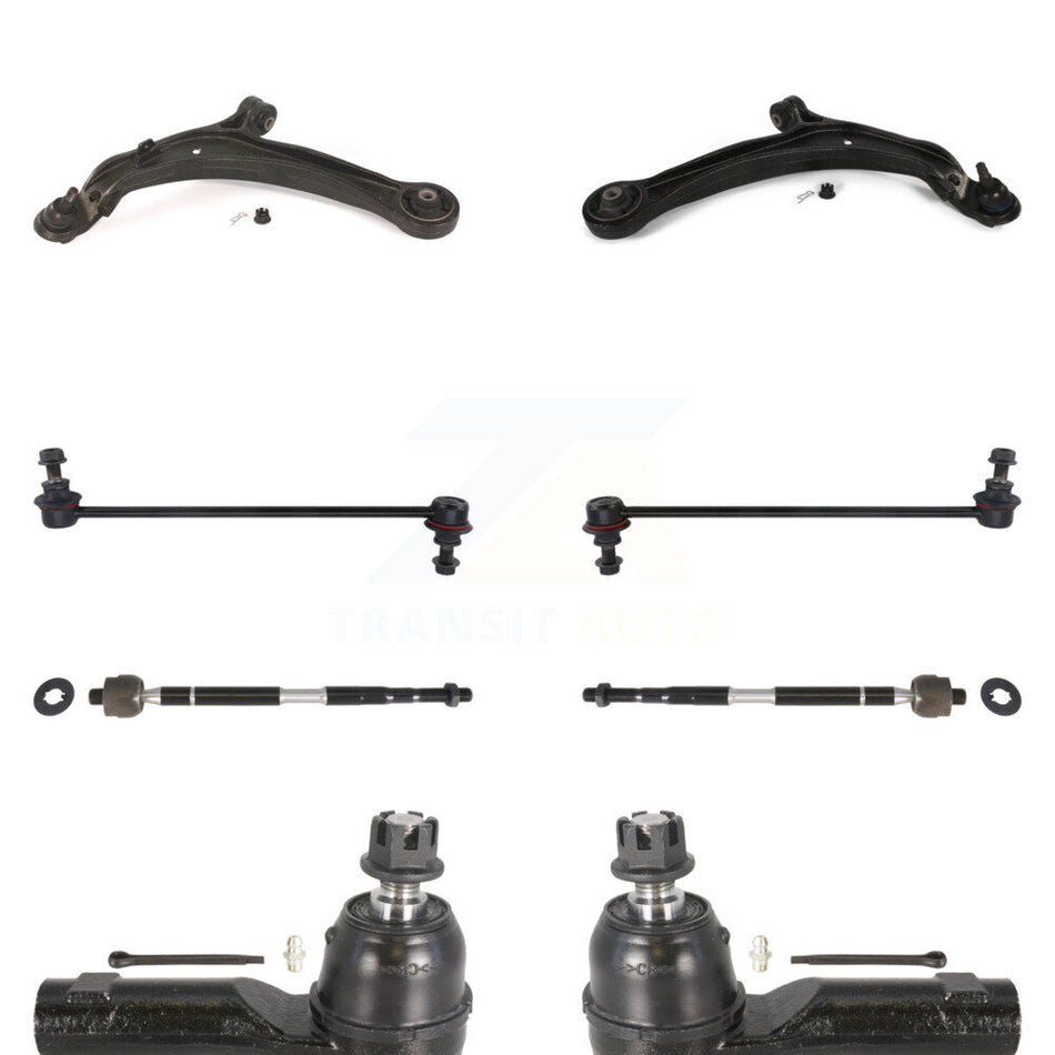 Front Suspension Control Arm And Ball Joint Assembly Steering Tie Rod End Stabilizer Bar Link Kit (8Pc) For 2011-2017 Honda Odyssey KTR-100422