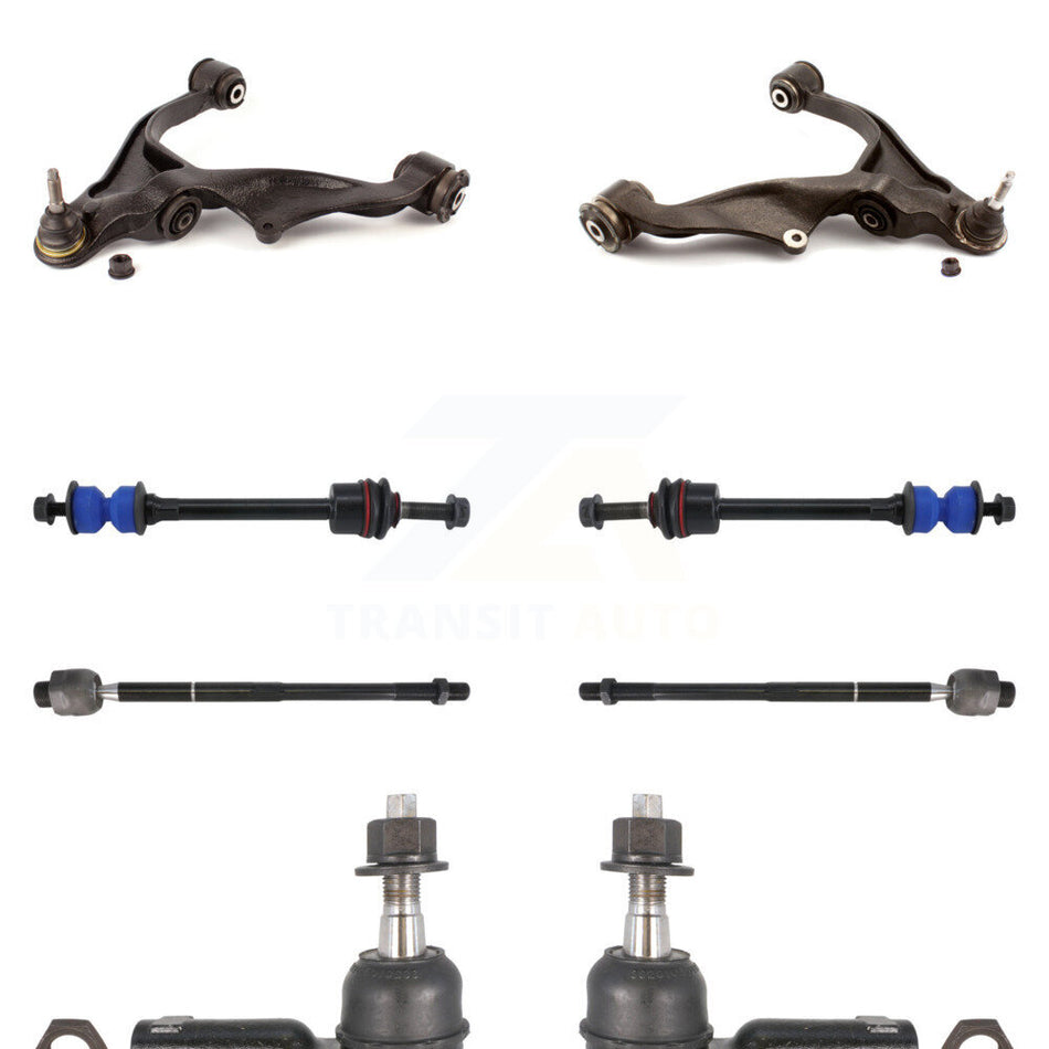 Front Suspension Control Arm And Ball Joint Assembly Steering Tie Rod End Stabilizer Bar Link Kit (8Pc) For Dodge Ram 1500 4WD KTR-100427