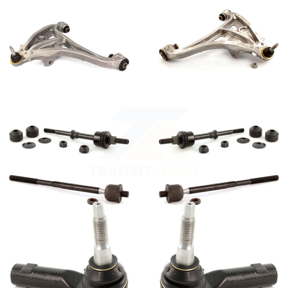 Front Suspension Control Arm And Ball Joint Assembly Steering Tie Rod End Stabilizer Bar Link Kit (8Pc) For Ford F-150 Lincoln Mark LT RWD KTR-100438