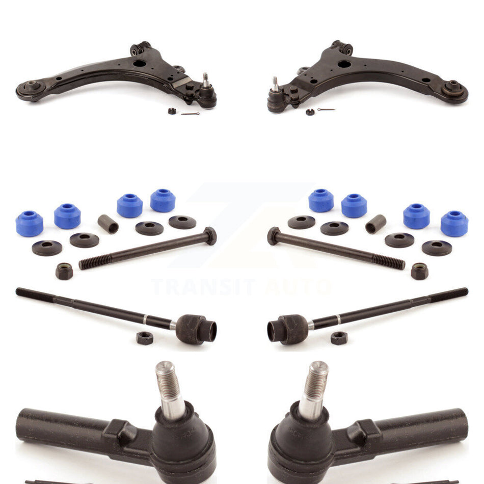 Front Suspension Control Arm And Ball Joint Tie Rod End Link Kit (8Pc) For Chevrolet Impala Buick Century Pontiac Grand Prix LaCrosse Monte Carlo Limited Regal Oldsmobile Intrigue Allure KTR-100445