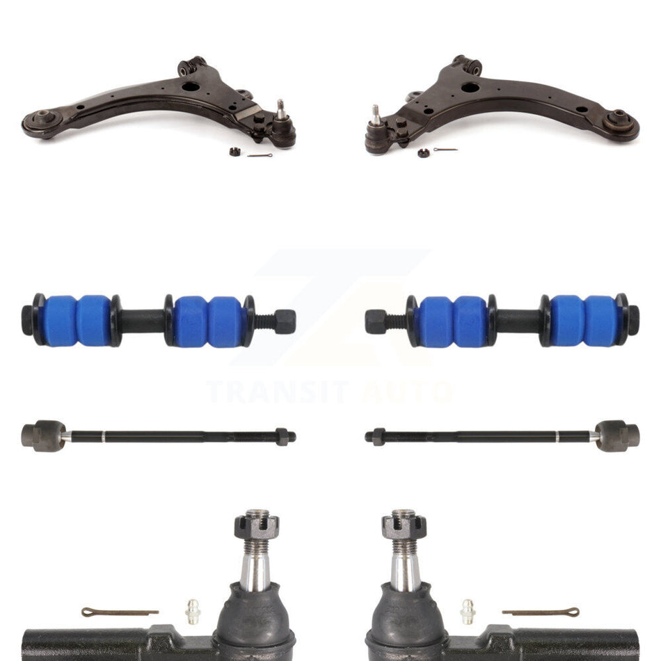 Front Suspension Control Arm And Ball Joint Tie Rod End Link Kit (8Pc) For Chevrolet Impala Buick Century Pontiac Grand Prix LaCrosse Monte Carlo Limited Regal Oldsmobile Intrigue Allure KTR-100445
