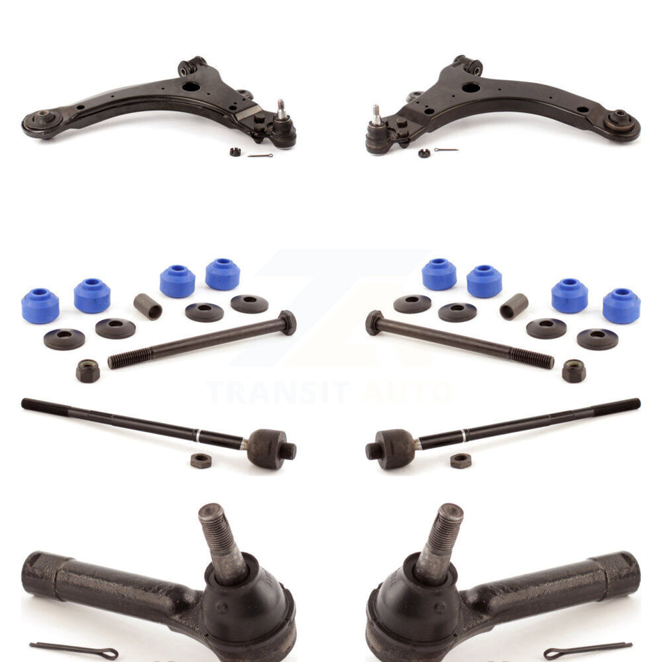 Front Suspension Control Arm And Ball Joint Assembly Steering Tie Rod End Stabilizer Bar Link Kit (8Pc) For Chevrolet Venture Pontiac Montana Oldsmobile Silhouette Trans Sport KTR-100446