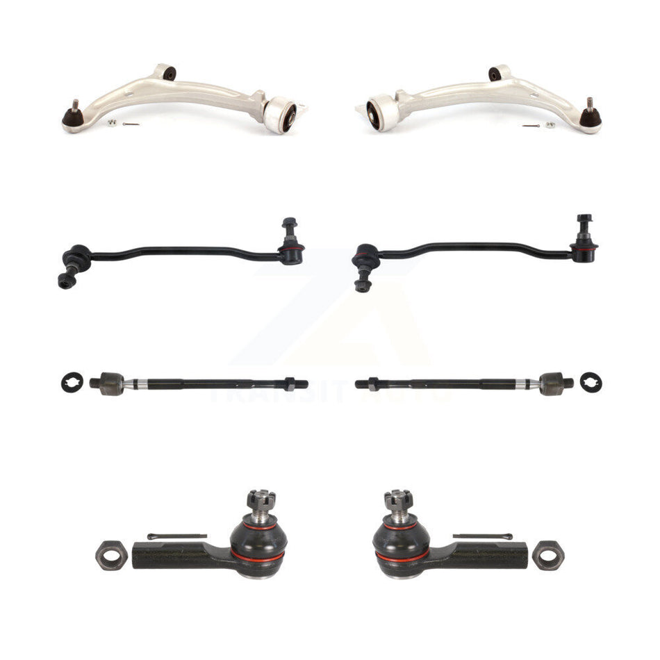 Front Suspension Control Arm And Ball Joint Assembly Steering Tie Rod End Stabilizer Bar Link Kit (8Pc) For 2005-2006 Nissan Altima KTR-100456