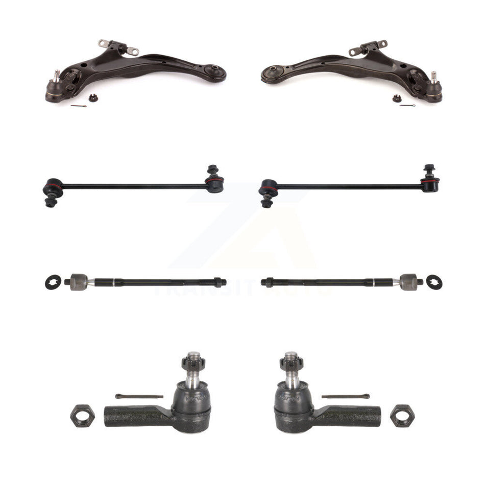 Front Suspension Control Arm And Ball Joint Assembly Steering Tie Rod End Stabilizer Bar Link Kit (8Pc) For Toyota Avalon Solara KTR-100465