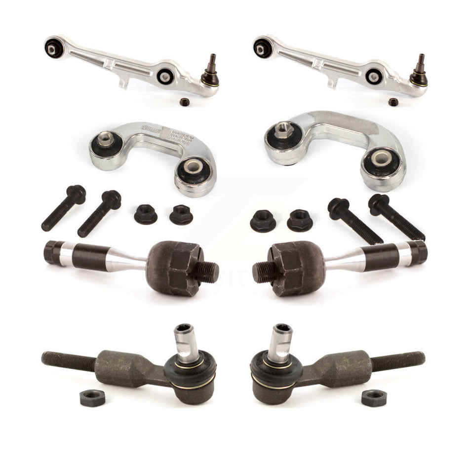 Front Suspension Control Arm And Ball Joint Assembly Steering Tie Rod End Stabilizer Bar Link Kit (8Pc) For 2005-2005 Audi A4 Quattro To Chassis/VIN #8H-5-014-476 KTR-100487