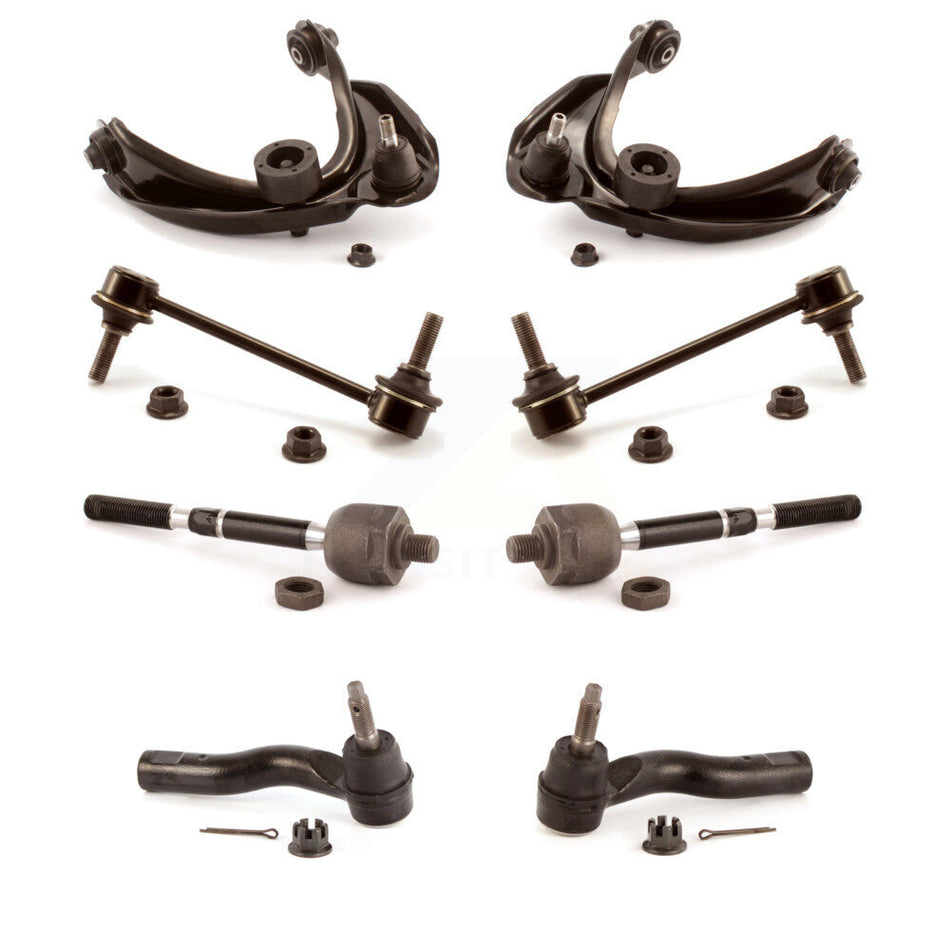 Front Suspension Control Arm And Ball Joint Assembly Steering Tie Rod End Stabilizer Bar Link Kit (8Pc) For Ford Fusion Lincoln MKZ Mercury Milan KTR-100518