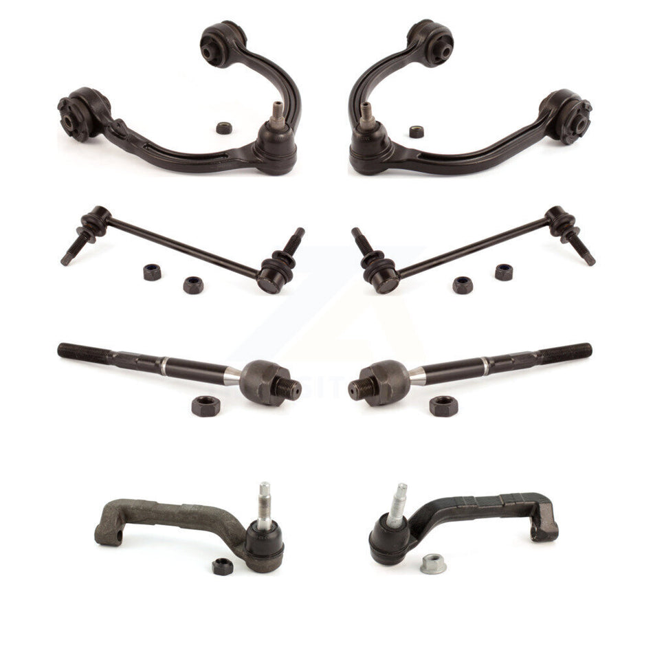 Front Suspension Control Arm And Ball Joint Assembly Steering Tie Rod End Stabilizer Bar Link Kit (8Pc) For Chrysler 300 Dodge Charger Magnum KTR-100521