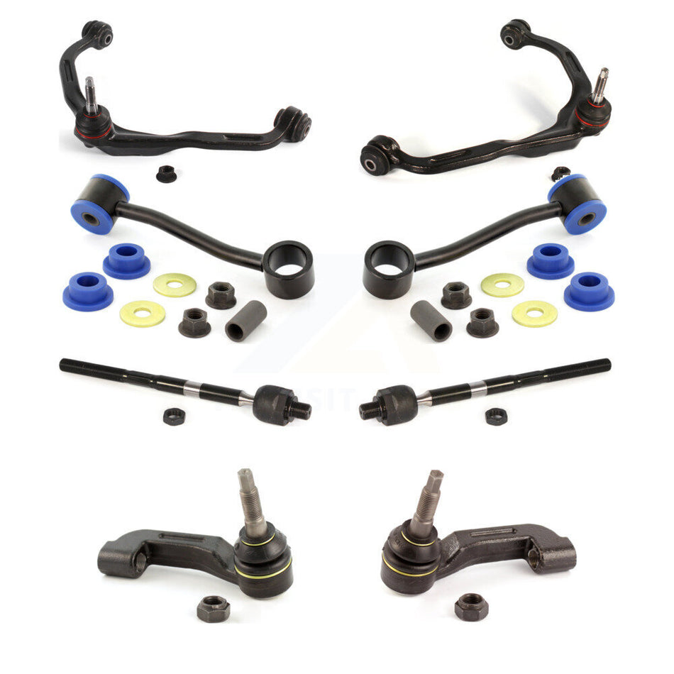 Front Suspension Control Arm And Ball Joint Assembly Steering Tie Rod End Stabilizer Bar Link Kit (8Pc) For Jeep Liberty Dodge Nitro KTR-100523