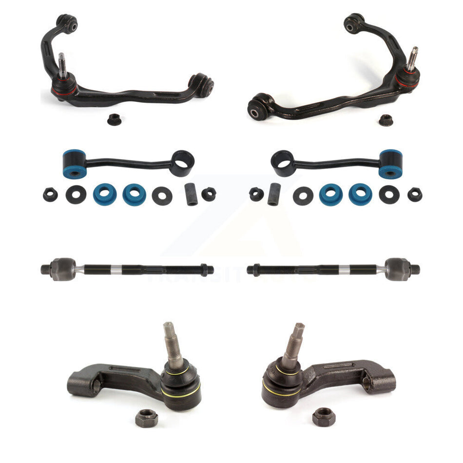 Front Suspension Control Arm And Ball Joint Assembly Steering Tie Rod End Stabilizer Bar Link Kit (8Pc) For Jeep Liberty Dodge Nitro KTR-100523