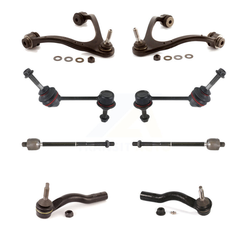 Front Suspension Control Arm And Ball Joint Assembly Steering Tie Rod End Stabilizer Bar Link Kit (8Pc) For Ford Crown Victoria Mercury Grand Marquis Lincoln Town Car Marauder KTR-100524