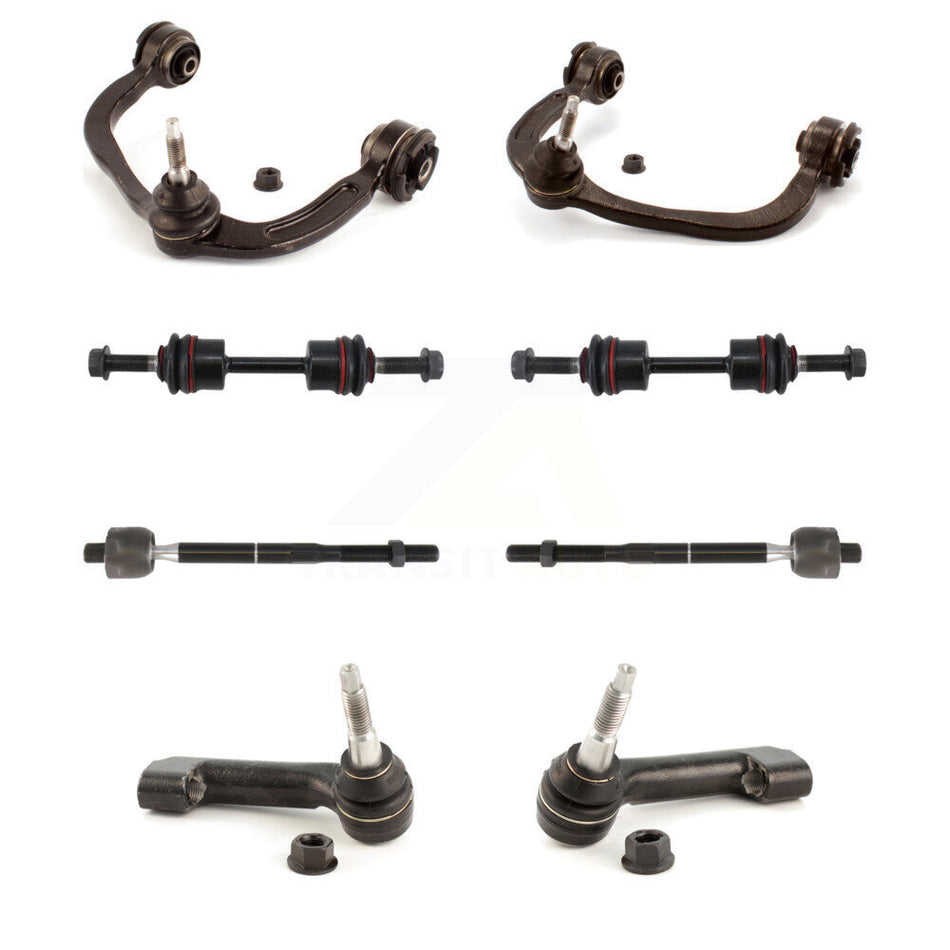 Front Suspension Control Arm And Ball Joint Assembly Steering Tie Rod End Stabilizer Bar Link Kit (8Pc) For Ford F-150 Expedition Lincoln Navigator KTR-100525