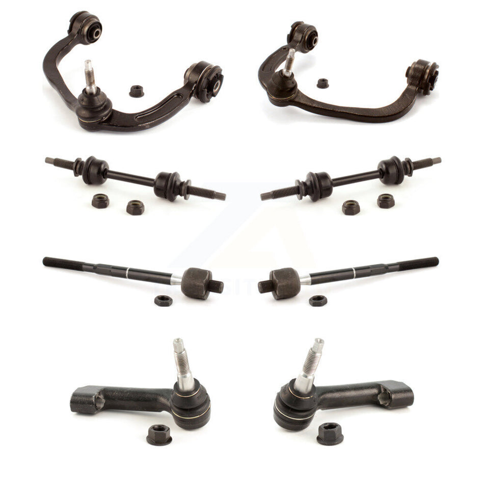 Front Suspension Control Arm And Ball Joint Assembly Steering Tie Rod End Stabilizer Bar Link Kit (8Pc) For Ford F-150 KTR-100526
