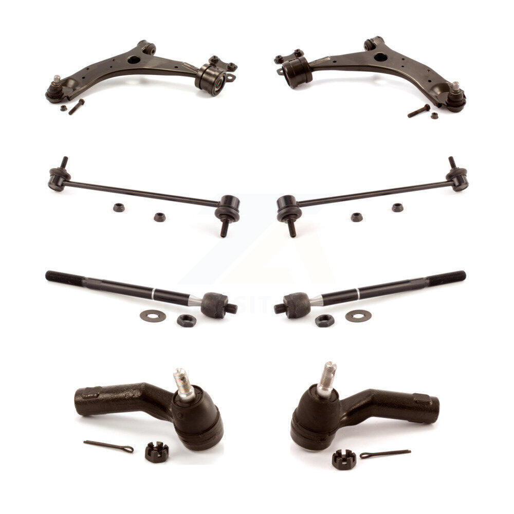 Front Suspension Control Arm & Ball Joint Tie Rod End Link Kit (8Pc) For Mazda 3 5 Sport KTR-100534