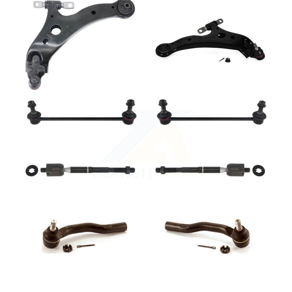 Front Suspension Control Arm And Ball Joint Tie Rod End Link Kit (8Pc) For Toyota Camry KTR-100541