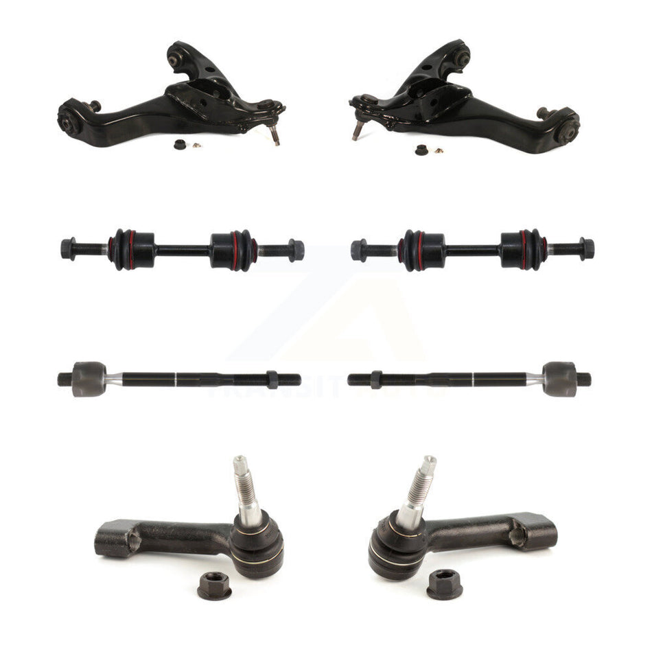 Front Suspension Control Arm And Ball Joint Assembly Steering Tie Rod End Stabilizer Bar Link Kit (8Pc) For Ford F-150 Expedition Lincoln Navigator KTR-100561