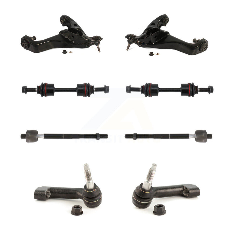 Front Suspension Control Arm And Ball Joint Assembly Steering Tie Rod End Stabilizer Bar Link Kit (8Pc) For Ford F-150 KTR-100562