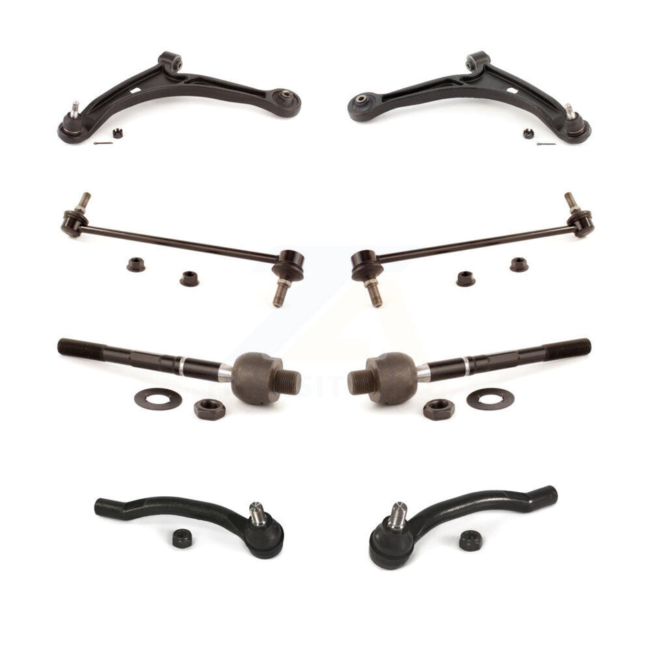 Front Suspension Control Arm And Ball Joint Assembly Steering Tie Rod End Stabilizer Bar Link Kit (8Pc) For Honda Pilot Acura MDX KTR-100564