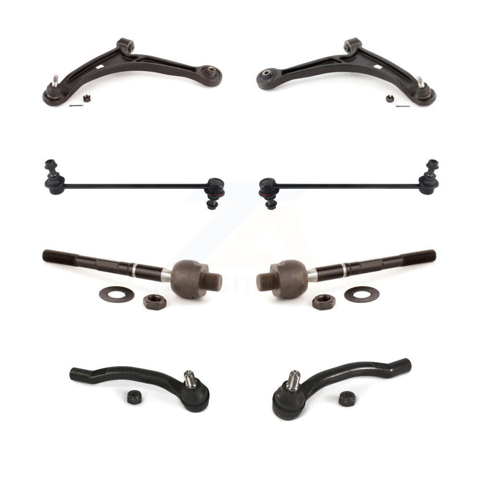 Front Suspension Control Arm And Ball Joint Assembly Steering Tie Rod End Stabilizer Bar Link Kit (8Pc) For Honda Pilot Acura MDX KTR-100564