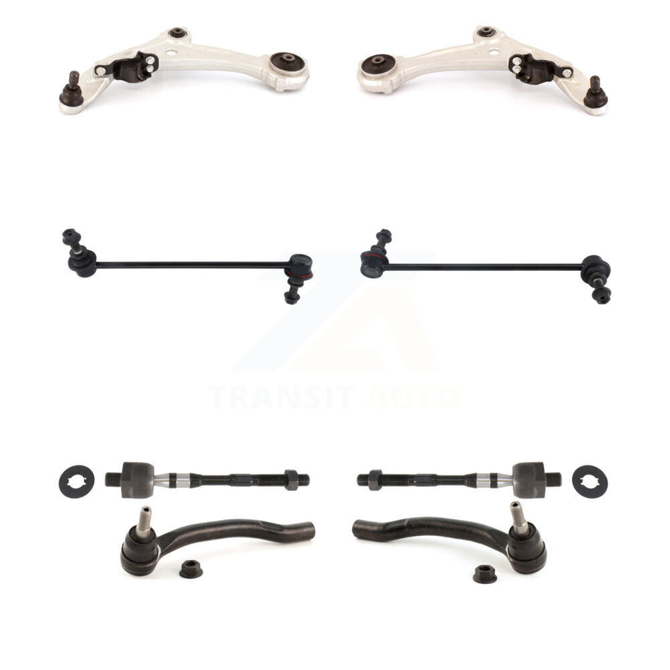 Front Suspension Control Arm And Ball Joint Assembly Steering Tie Rod End Stabilizer Bar Link Kit (8Pc) For Nissan Altima KTR-100591
