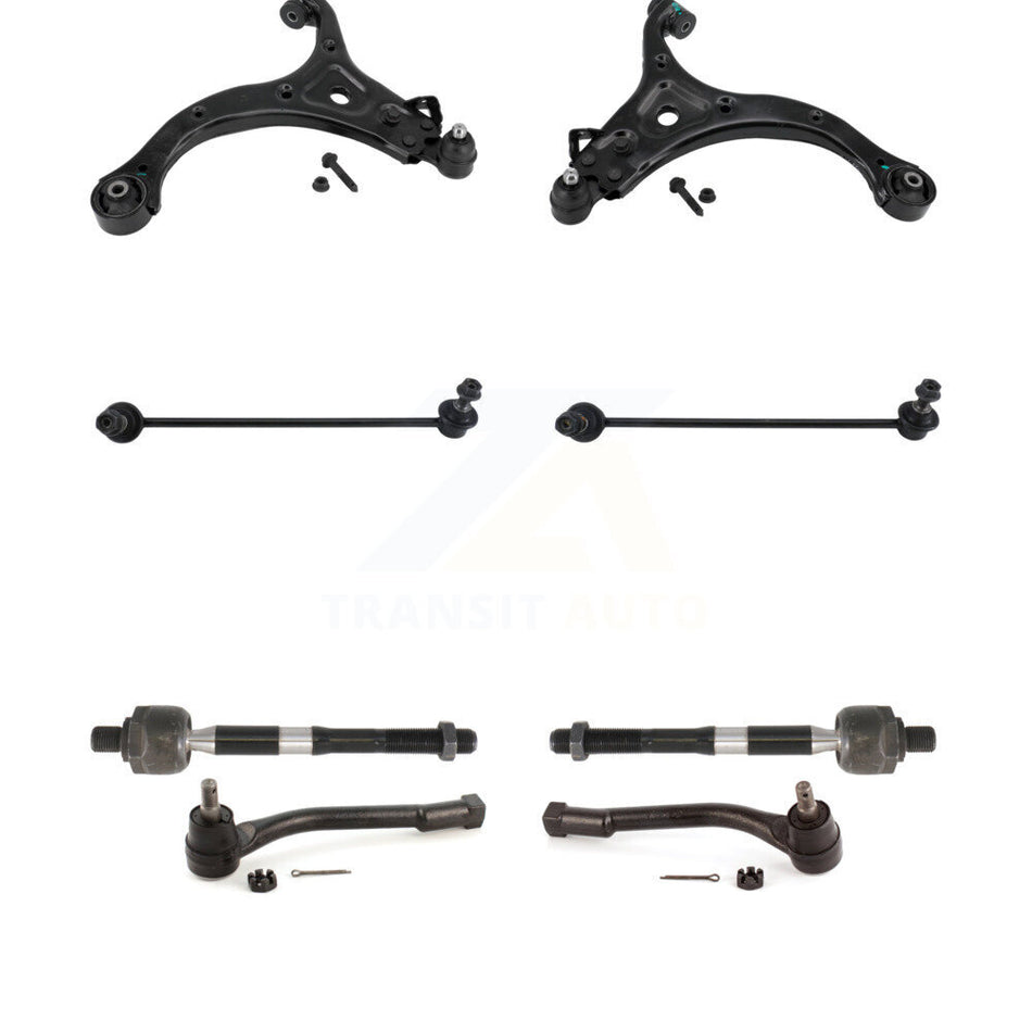 Front Control Arm Ball Joint Tie Rod End Link Kit (8Pc) For Kia Sedona Hyundai Entourage KTR-100606