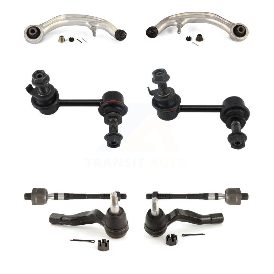 Front Suspension Control Arm And Ball Joint Assembly Steering Tie Rod End Stabilizer Bar Link Kit (8Pc) For INFINITI G35 KTR-100628