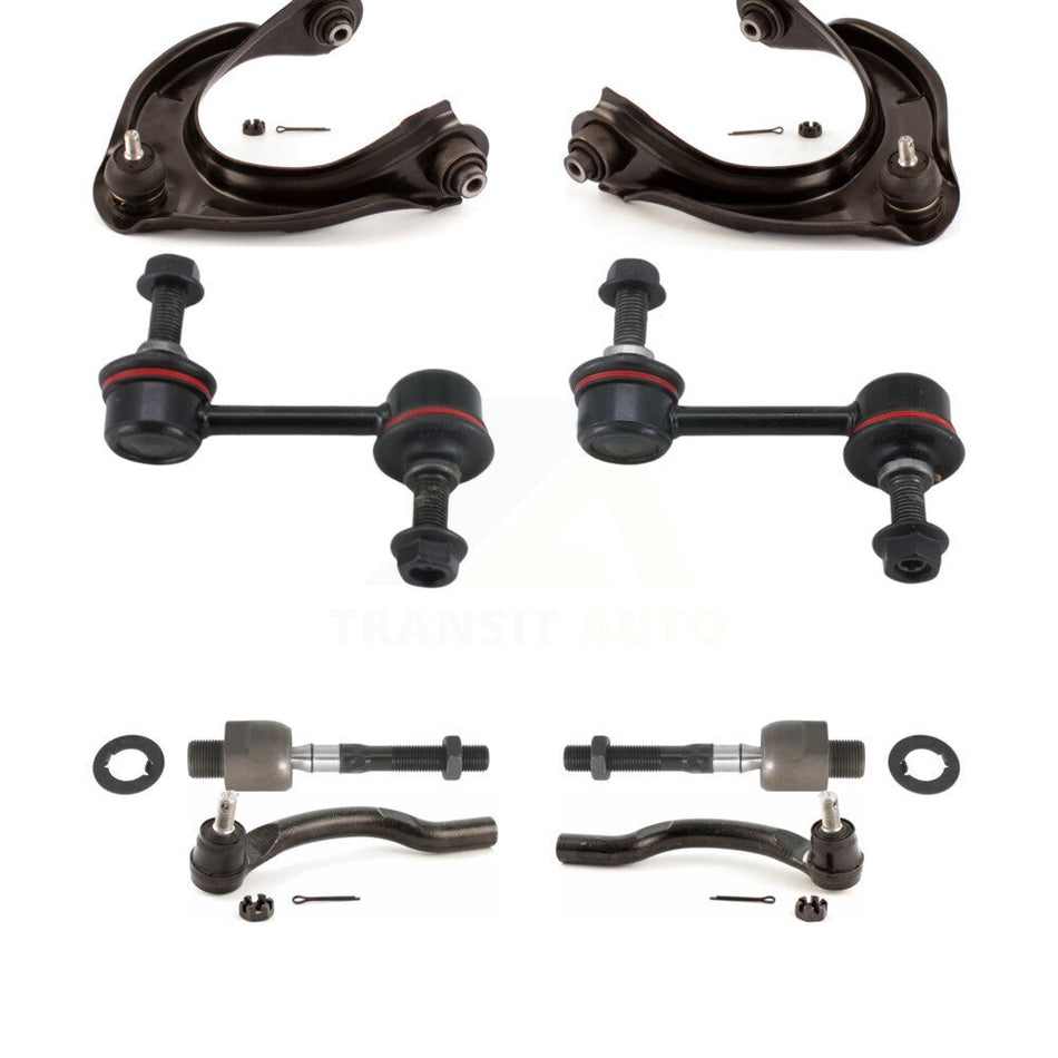 Front Suspension Control Arm And Ball Joint Assembly Steering Tie Rod End Stabilizer Bar Link Kit (8Pc) For 2008-2012 Honda Accord KTR-100639