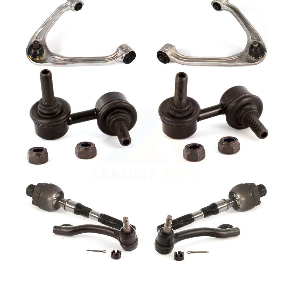 Front Suspension Control Arm And Ball Joint Assembly Steering Tie Rod End Stabilizer Bar Link Kit (8Pc) For INFINITI G35 G37 KTR-100646