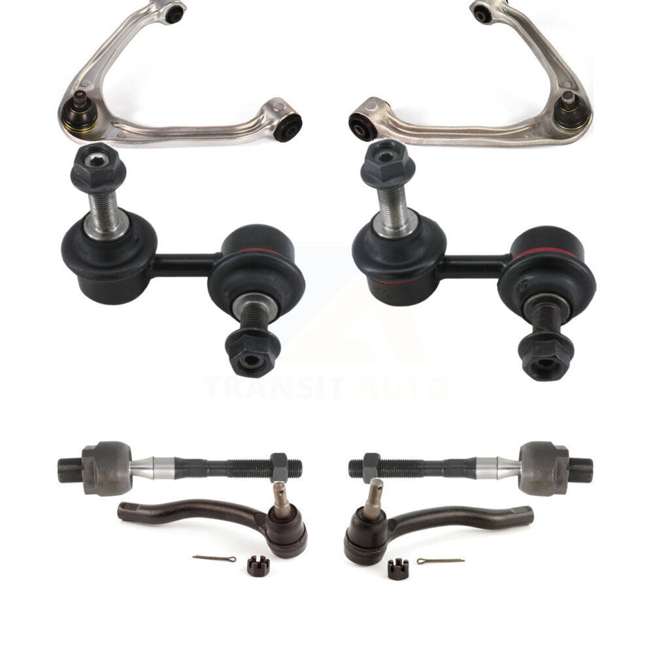 Front Suspension Control Arm And Ball Joint Assembly Steering Tie Rod End Stabilizer Bar Link Kit (8Pc) For INFINITI G35 G37 KTR-100646