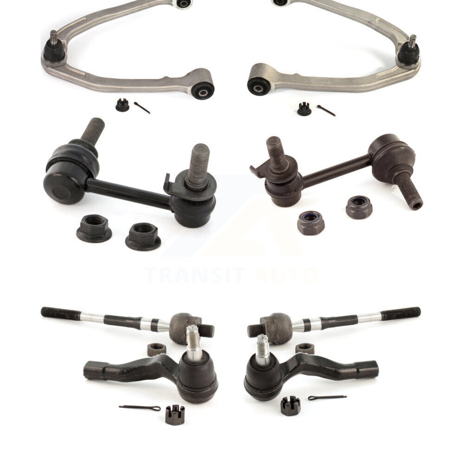 Front Suspension Control Arm And Ball Joint Assembly Steering Tie Rod End Stabilizer Bar Link Kit (8Pc) For INFINITI G35 Nissan 350Z KTR-100648