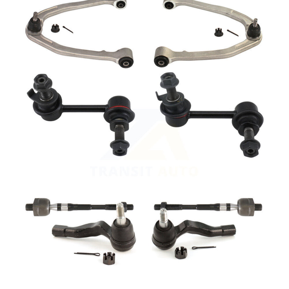 Front Suspension Control Arm And Ball Joint Assembly Steering Tie Rod End Stabilizer Bar Link Kit (8Pc) For INFINITI G35 Nissan 350Z KTR-100648