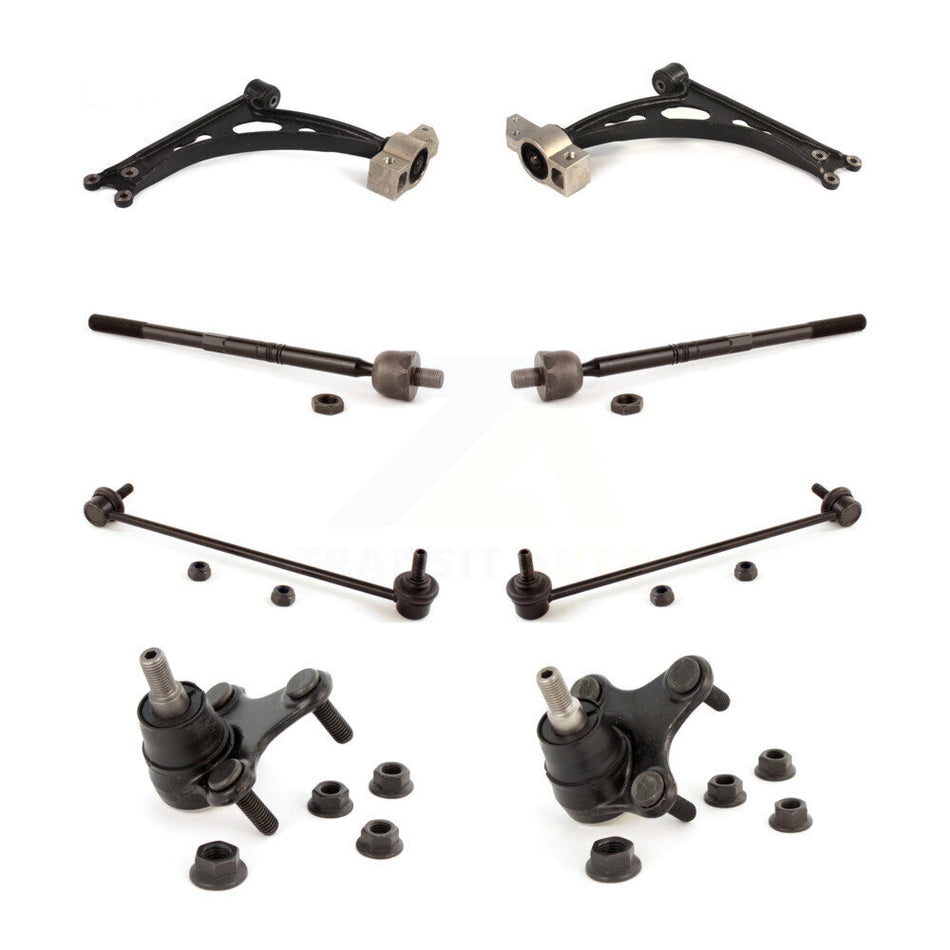 Front Suspension Control Arm Steering Tie Rod End Stabilizer Bar Link Ball Joint Kit (8Pc) For Volkswagen Jetta GTI Golf Eos Audi A3 R R32 Quattro KTR-101100