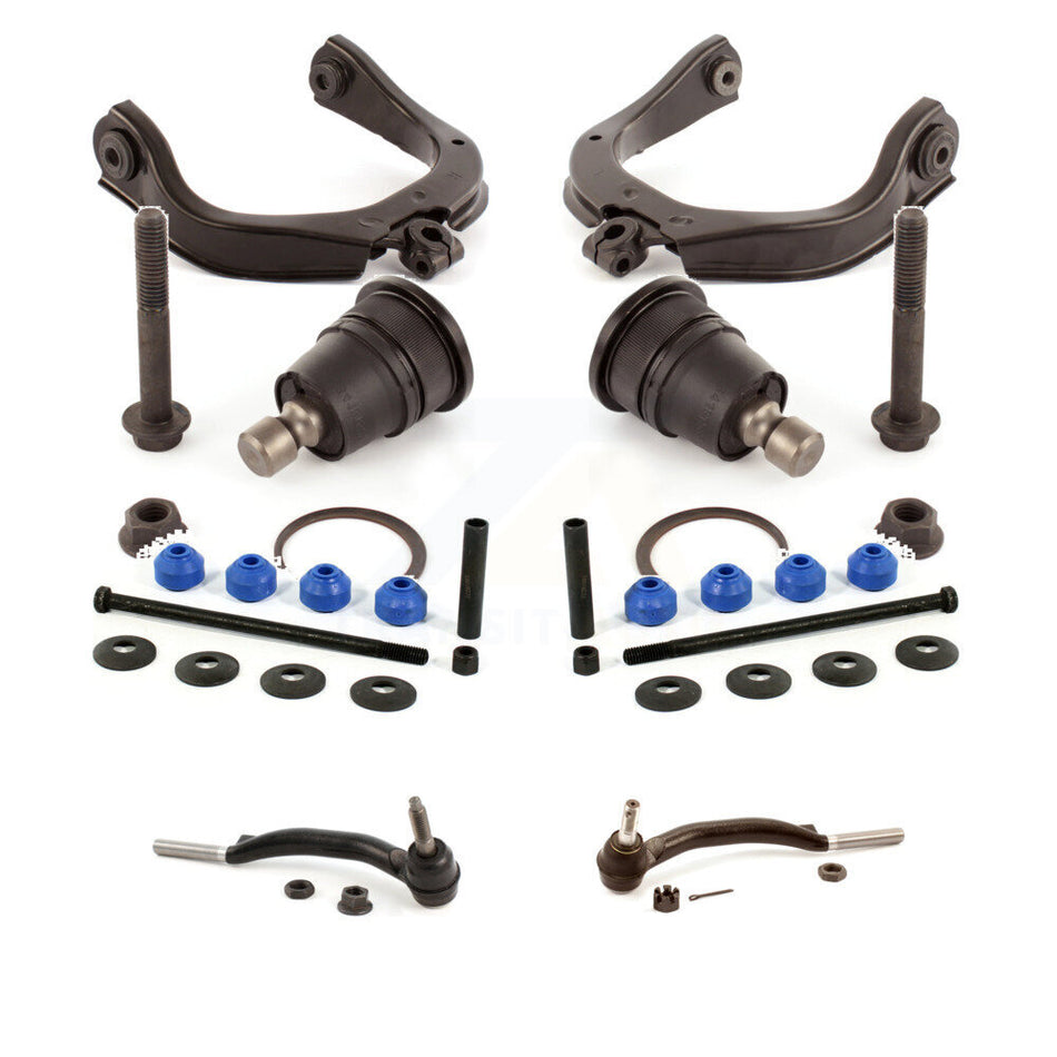 Front Suspension Control Arm Steering Tie Rod End Stabilizer Bar Link Ball Joint Kit (8Pc) For Chevrolet Trailblazer GMC Envoy Saab 9-7x KTR-101109