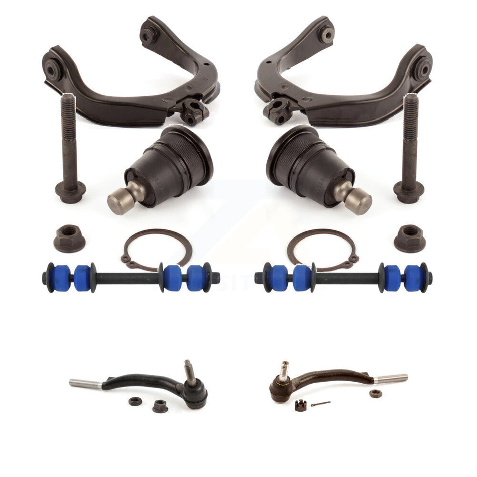Front Suspension Control Arm Steering Tie Rod End Stabilizer Bar Link Ball Joint Kit (8Pc) For Chevrolet Trailblazer GMC Envoy Saab 9-7x KTR-101109