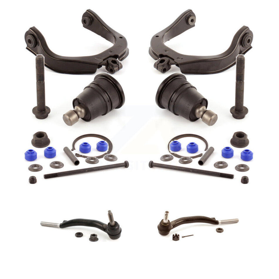 Front Suspension Control Arm Steering Tie Rod End Stabilizer Bar Link Ball Joint Kit (8Pc) For Chevrolet Trailblazer GMC Envoy Saab 9-7x KTR-101110
