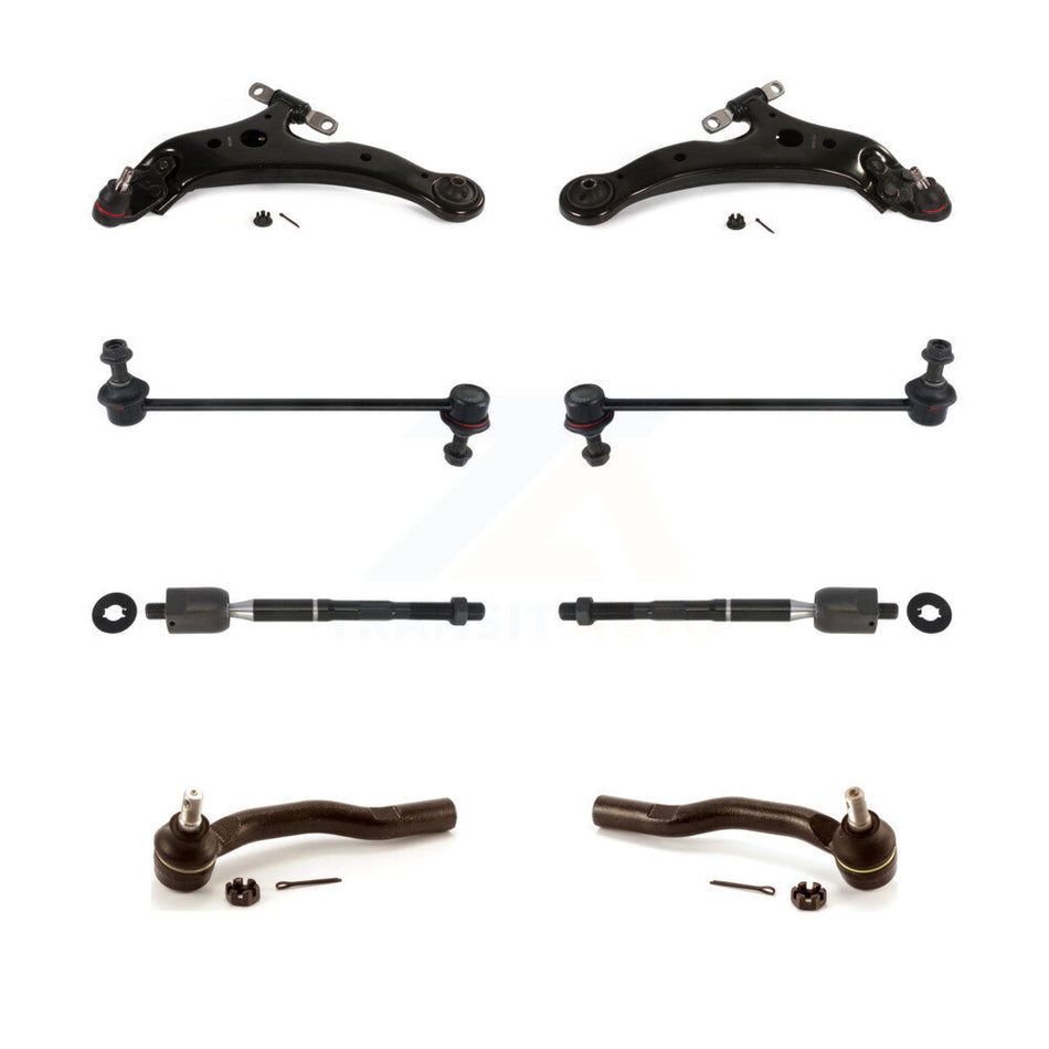 Front Control Arm And Ball Joint Tie Rod End Link Kit (8Pc) For 2005-2012 Toyota Avalon KTR-101603