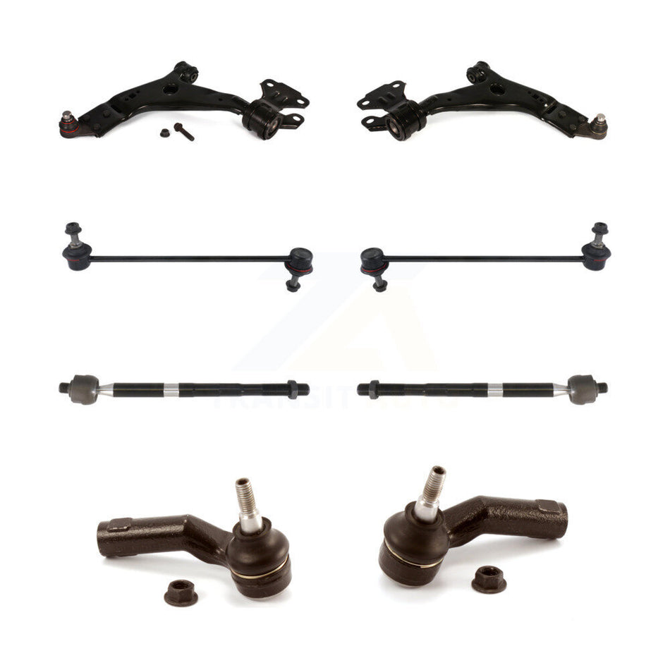 Front Suspension Control Arm And Ball Joint Assembly Steering Tie Rod End Stabilizer Bar Link Kit (8Pc) For Ford Escape KTR-101605