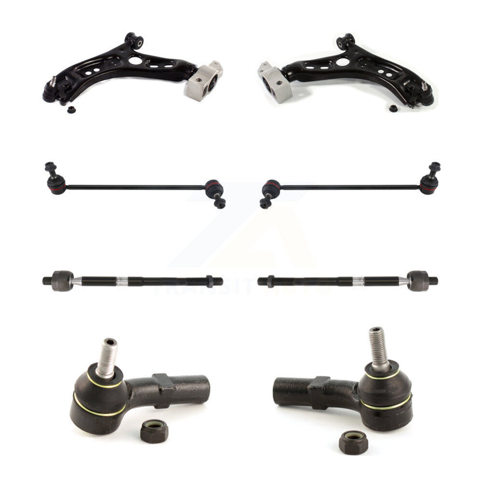 Front Suspension Control Arm And Ball Joint Assembly Steering Tie Rod End Stabilizer Bar Link Kit (8Pc) For Volkswagen Tiguan CC KTR-101608