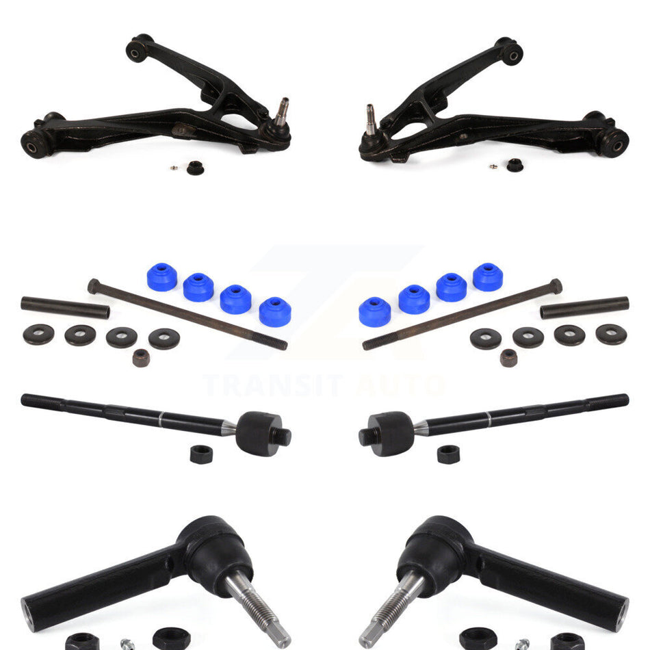 Front Suspension Control Arm And Ball Joint Assembly Steering Tie Rod End Stabilizer Bar Link Kit (8Pc) For Chevrolet Silverado 1500 GMC Sierra Tahoe Yukon Suburban KTR-101714