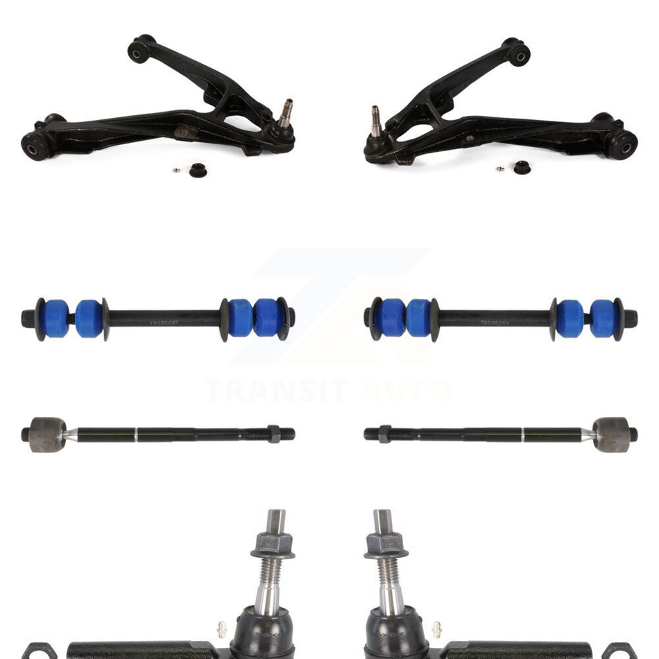 Front Suspension Control Arm And Ball Joint Assembly Steering Tie Rod End Stabilizer Bar Link Kit (8Pc) For Chevrolet Silverado 1500 GMC Sierra Tahoe Yukon Suburban KTR-101714