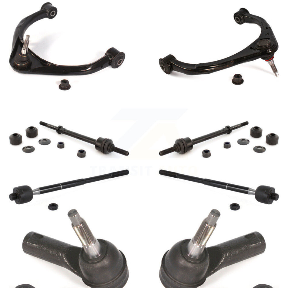 Front Suspension Control Arm And Ball Joint Assembly Steering Tie Rod End Stabilizer Bar Link Kit (8Pc) For Ram 1500 Classic KTR-101720
