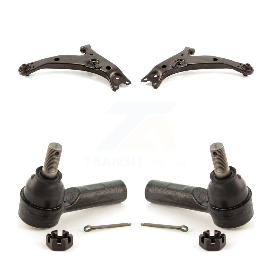 Front Suspension Control Arm And Tie Rod End Kit For 1996-2002 Toyota Corolla With Sway Bar Mounting Tab or Without bar KTR-102567