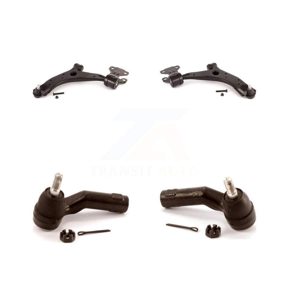Front Suspension Control Arm Assembly And Tie Rod End Kit For 2010-2013 Mazda 3 Sport KTR-102666