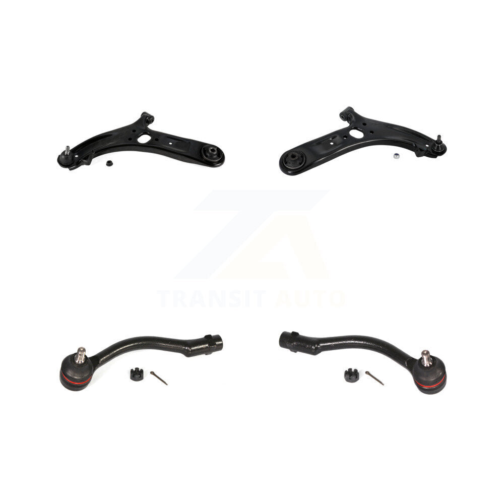 Front Suspension Control Arm Assembly And Tie Rod End Kit For 2012-2017 Hyundai Accent KTR-102694