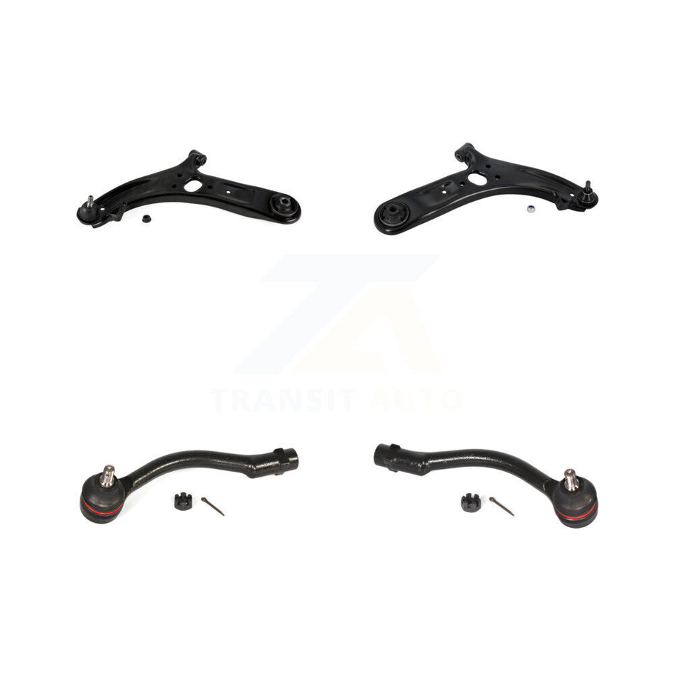Front Suspension Control Arm Assembly And Tie Rod End Kit For 2012-2017 Hyundai Accent KTR-102694